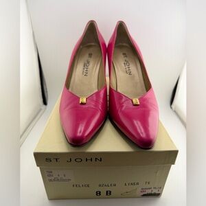 Vintage St. John Pink Pumps 8